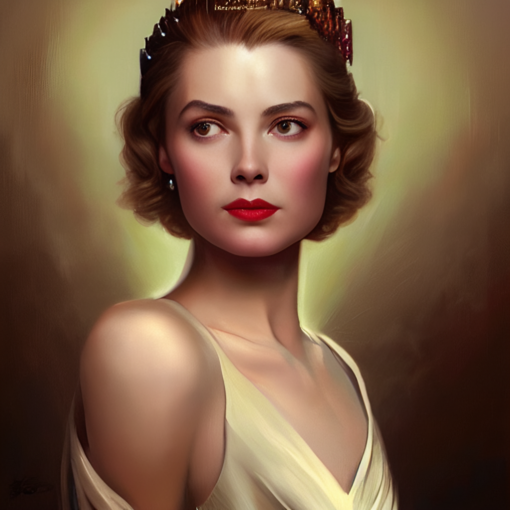 A highly realistic, true to life portrait of a young woman looking similar to grace kelly, by karol bak, james jean, tom bagshaw, rococo, sharp focus, trending on artstation, cinematic lighting, hyper realism, octane render, 8 k, hyper detailed