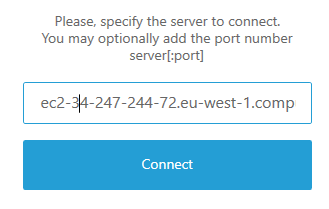 DCV Connection window